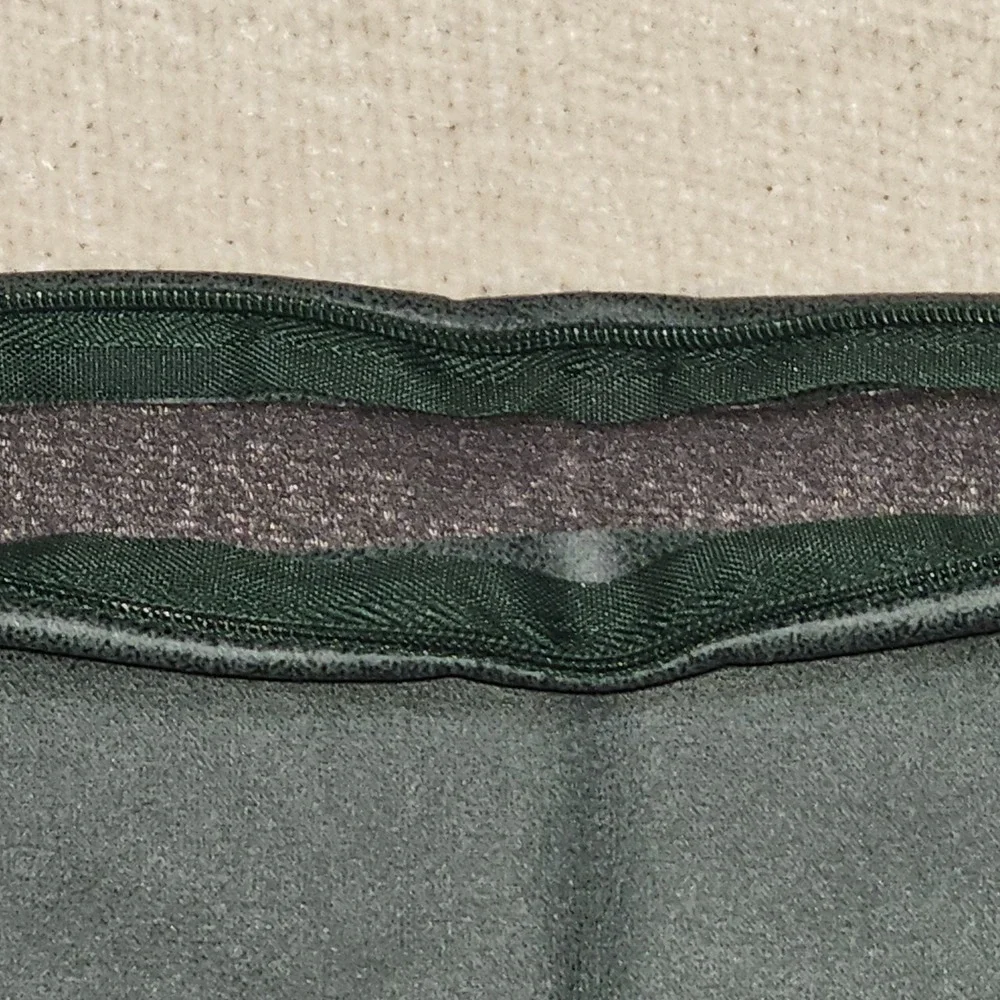 EUC Lot of 2 Quality Dark Hunter Green Faux Leather Like Decorative Pillowcases